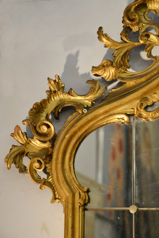 Carved Wooden Mirror, Italy