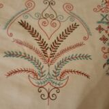 Embroidered cotton tablecloth 90s