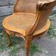 Louis XVI Style Caned Office Chair