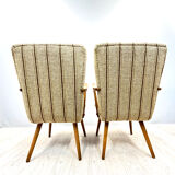A pair vintage Cocktail chairs with stripes