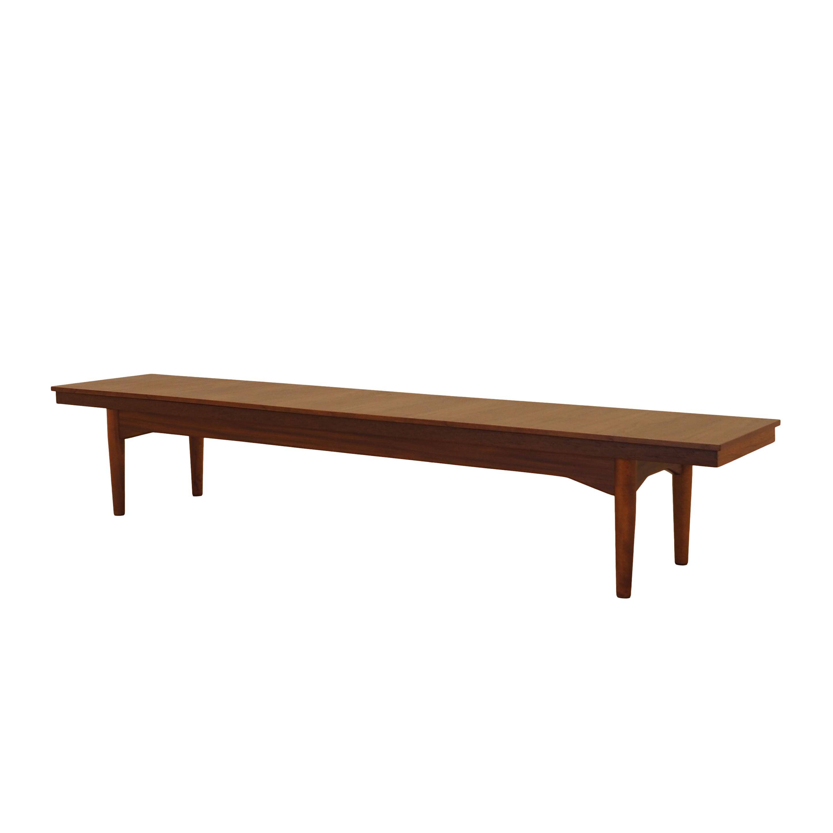 Teak lowboard, Danish design, 1970s, made in Denmark