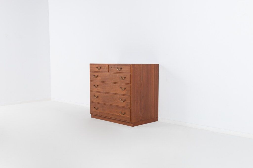 Set of 3 teak cabinets by Tove and Edvard Kindt-Larsen for Thorald Madsen, 1950s