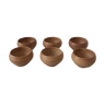 Set of 6 sandstone coquetiers