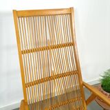 Fauteuil à bascule en rotin Design Hellerau