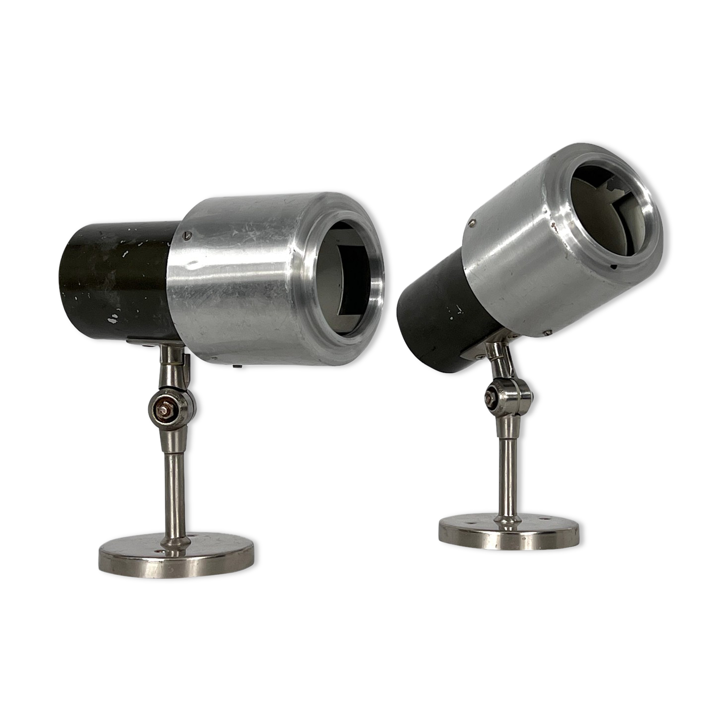 Pair of Stilnovo adjustable sconces or spotlights, Italy 1950