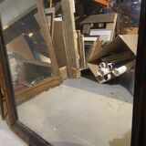 Mirror with wooden frame