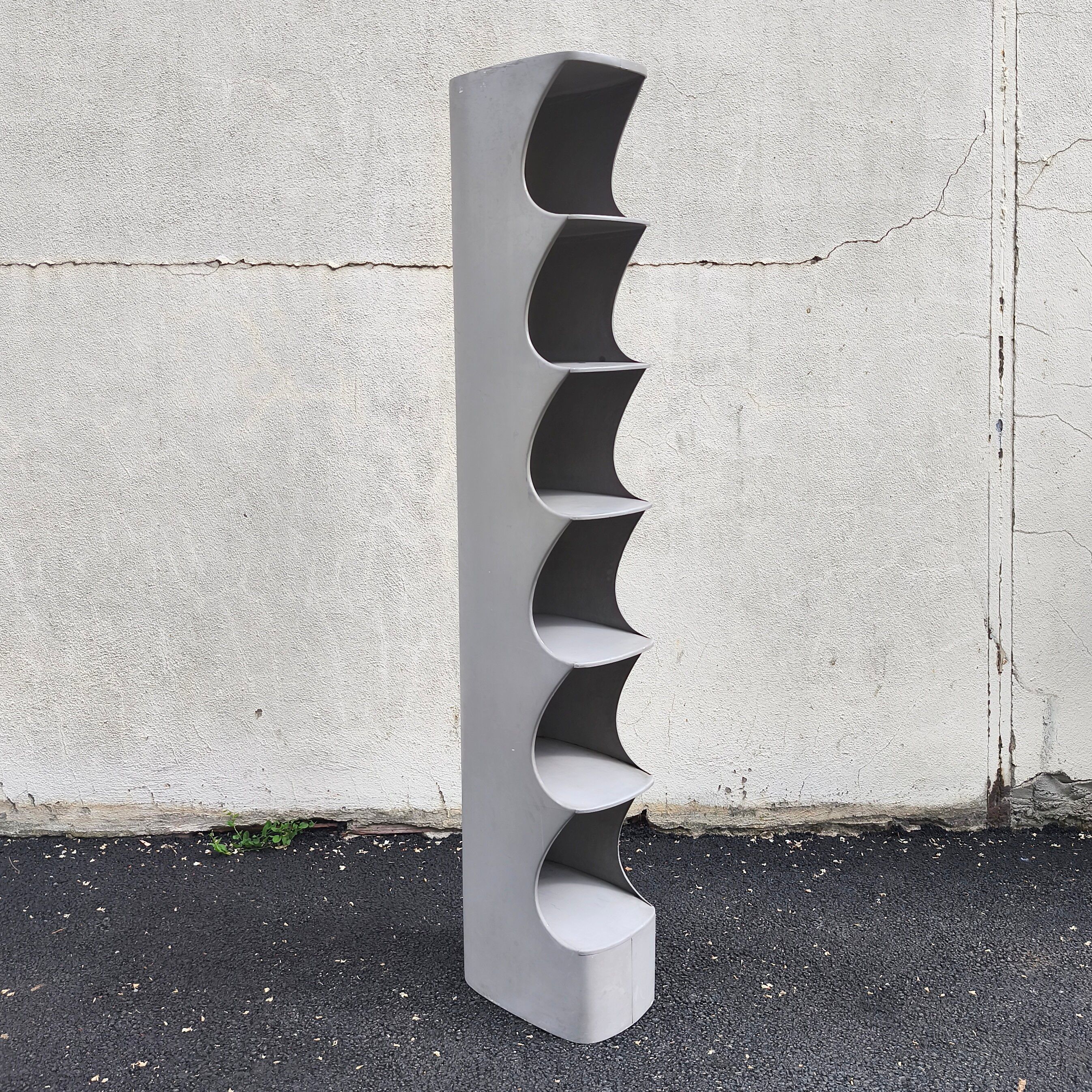 Large designer shelf Valeric Doubroucnskis, Rodier, 1970