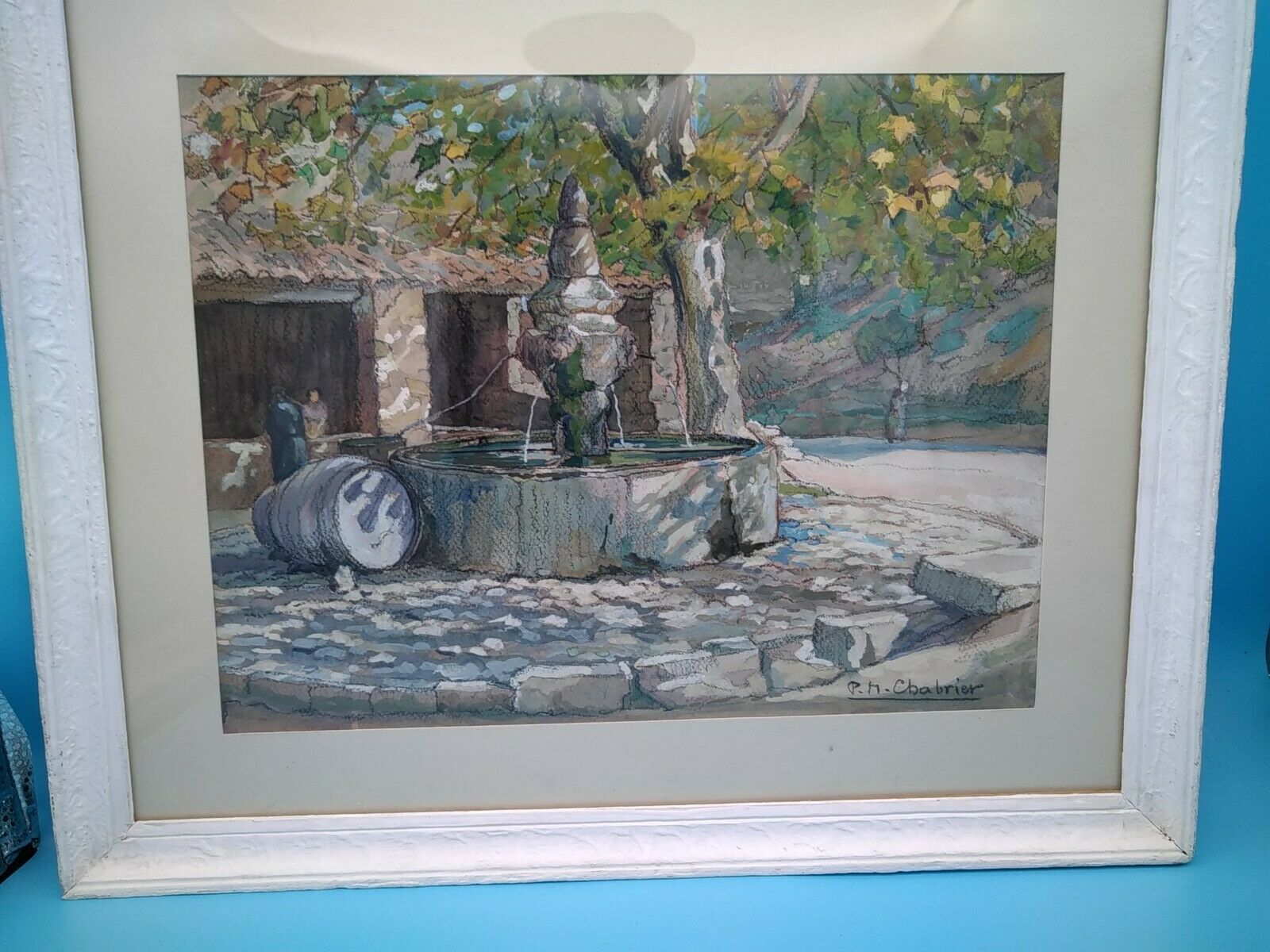 Puyméras fountain and washhouse. Paul Marcel Chabrier . Watercolor and gouache .