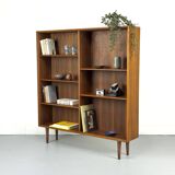 Large Walnut Bookcase by Bertil Fridhagen for Bodafors, 1969