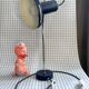 Vintage blue metal desk lamp