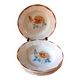 6 assiettes à soupe Sarreguemines Digoin vintage