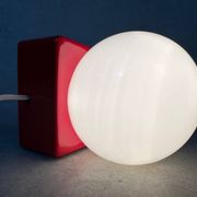 Lampe vintage de table/mur – porcelaine et opaline