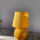 Yellow ceramic ball lamp 1990