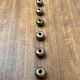 Brutalist Mid-Century Candle Holder in Bronze, 1960s, set of 6