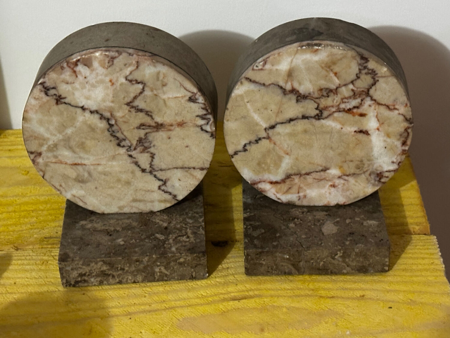 Pair of Marble Bookends from the Art Deco period