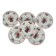 Set of 6 flat plates "Agreste", Sarreguemines, late 20th century, Pyroblan