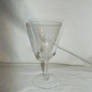 Lot of 8 antique wine glasses.