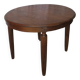 1930s oak dining table, slightly oval.