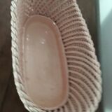 Gardener in powder pink faience