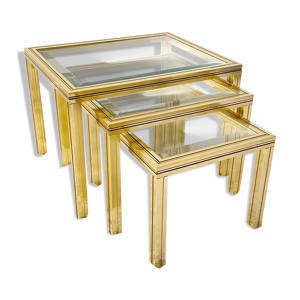 3 tables gigognes signées