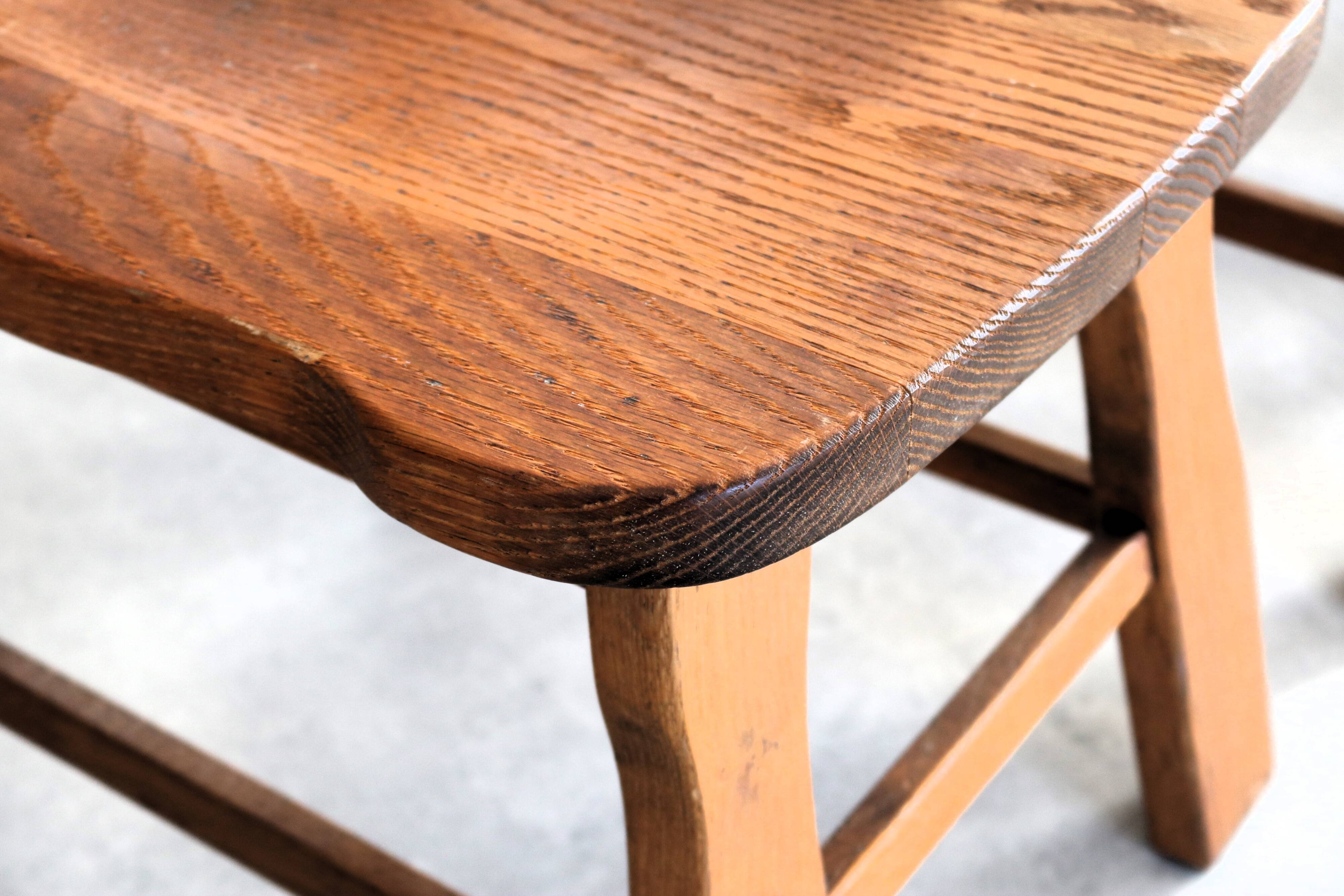 ensemble de 6 chaises à manger brutalistes