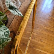 Old Louis Phillipe mercury mirror in gilded stucco with leaf