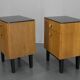 Ensemble de deux tables de nuit par Halabala pour UP Zavody, années 1950