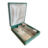 Ménagère set couverts en métal argenté 21 pièces