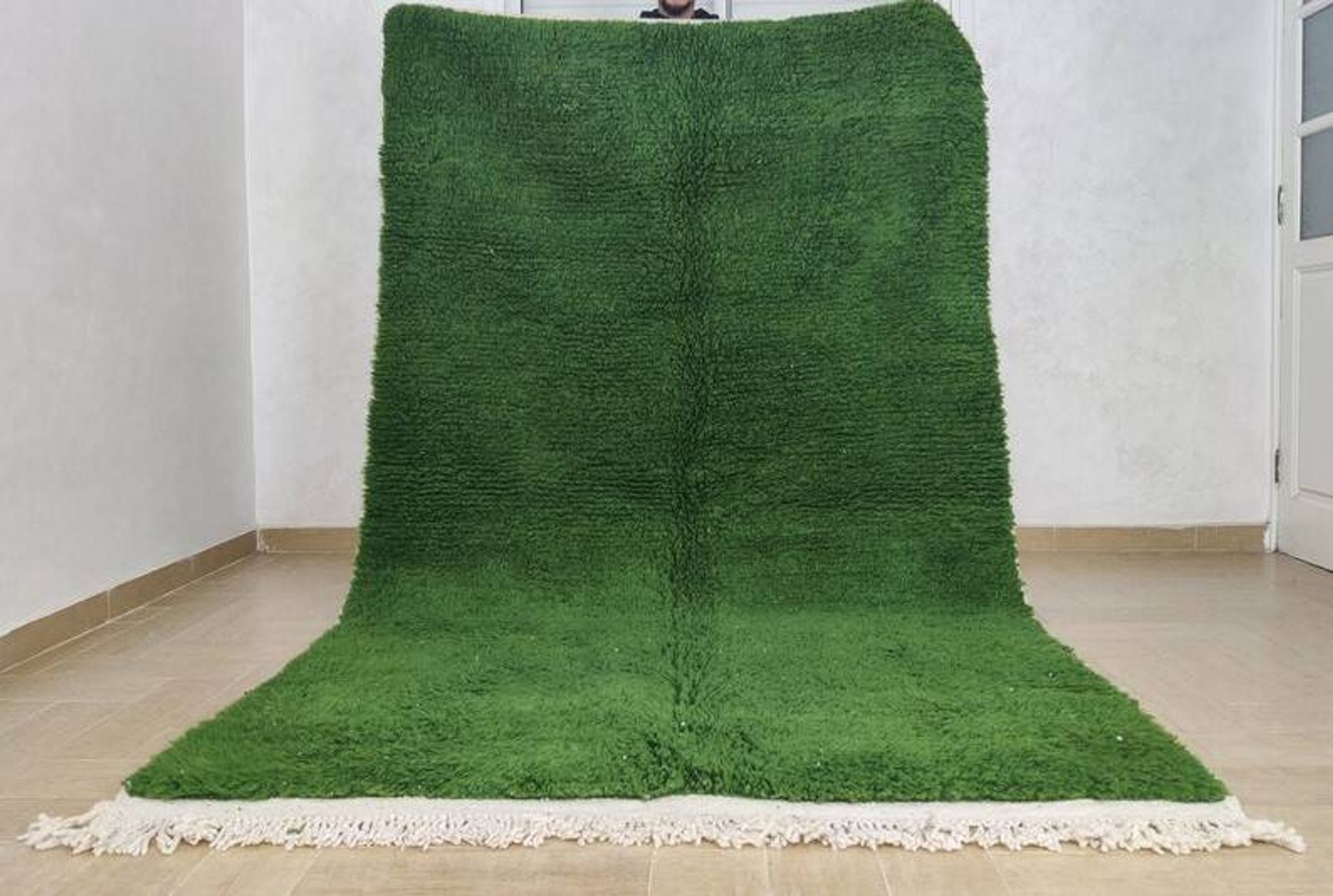 Tapis bérbere vert 3/2 mètre
