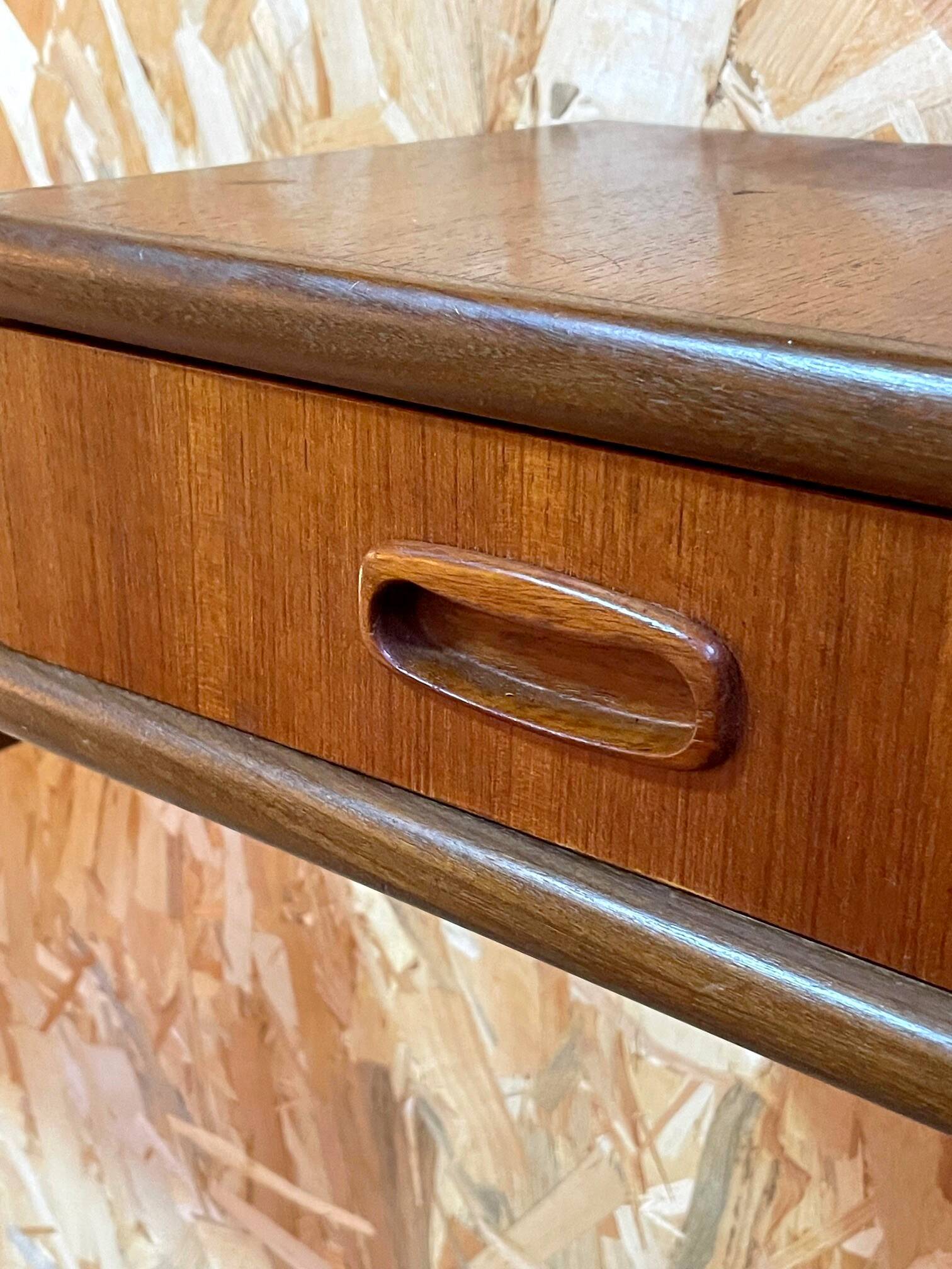 Scandinavian vintage teak bedside tables from the 1960s.