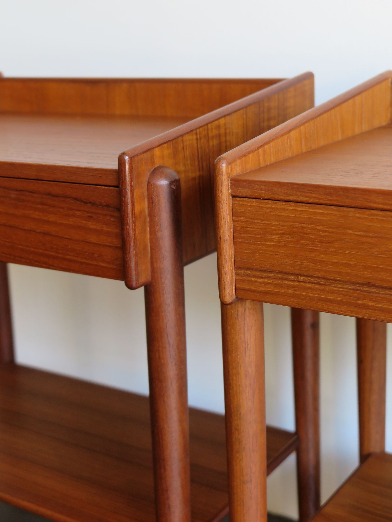 Børge Mogensen Scandinavian teak bedside tables 1950s