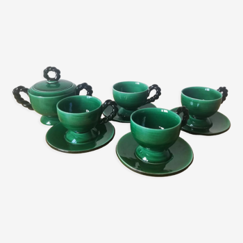 Cup and sugar pot set