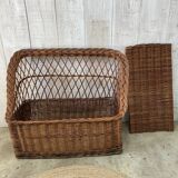 Vintage wicker chest/bench
