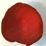 Ceramic destructured plate signed J. Cornet la Baule