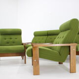 1970s Living Room Beech Set, Czechoslovakia