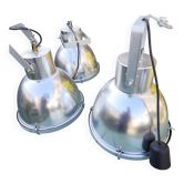 Set of 3 industrial pendant lights