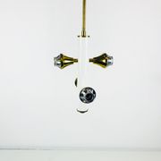 Lustre Kaiser Pop Art 4 boules opaline, 1960s