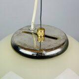 Beige suspended glass lamp Murano mid-century by De Majo, Venice, Italy, 1970s.