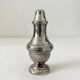 Vintage silver-plated metal salt or pepper shaker