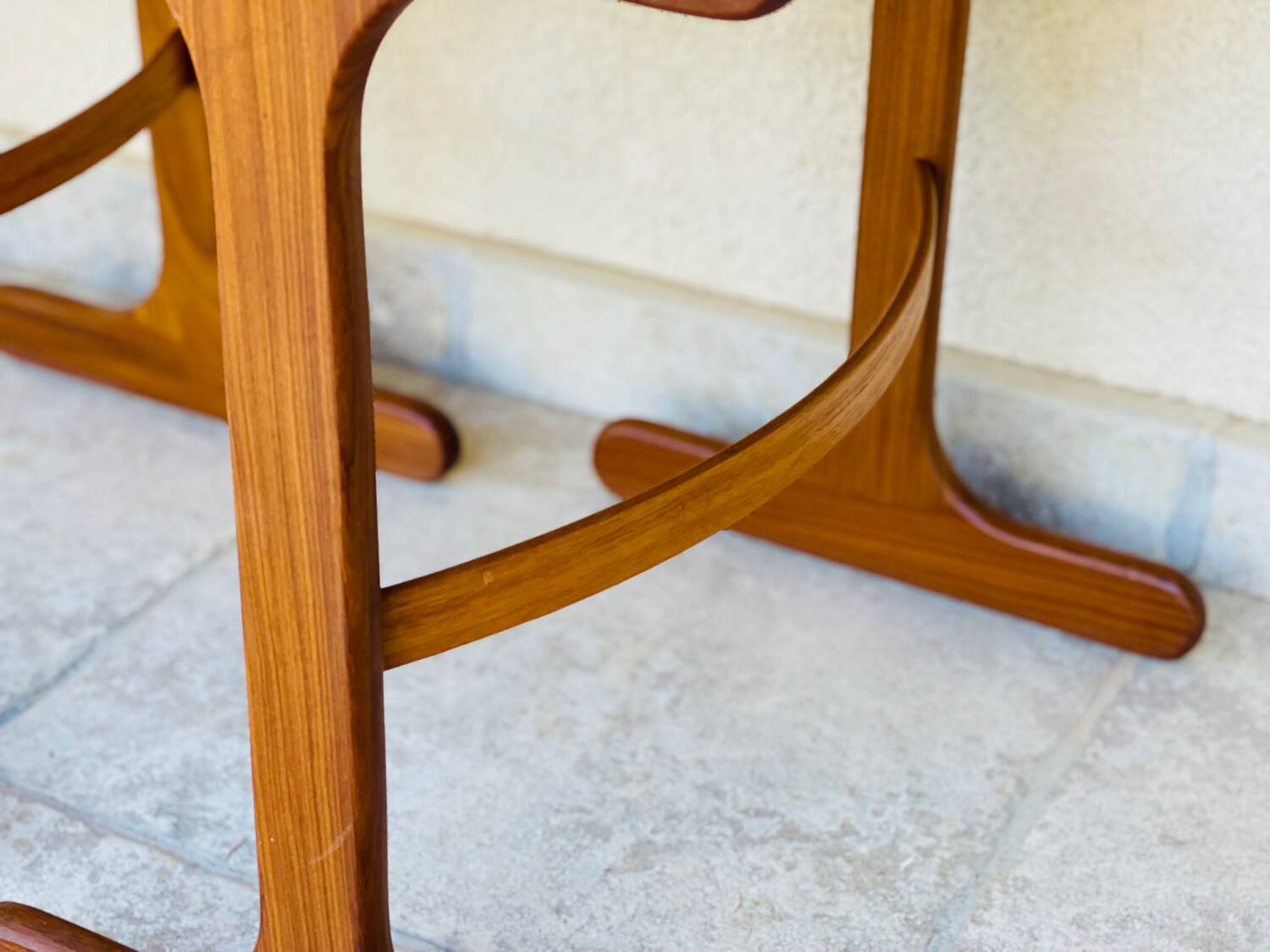 1960s Scandinavian nesting coffee table in teak