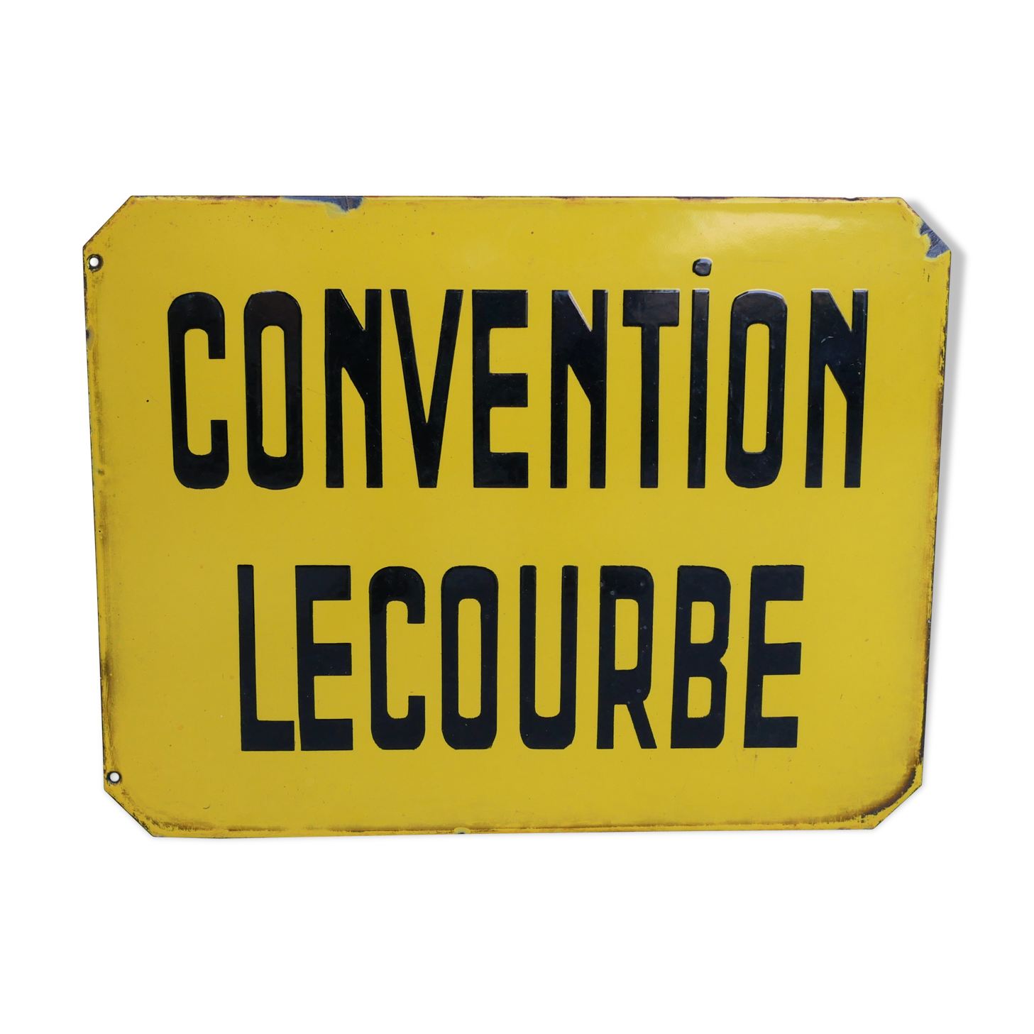 Enamelled plate vintage Paris bus stop