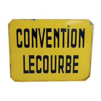 Plaque émaillée arrêt de bus Paris vintage