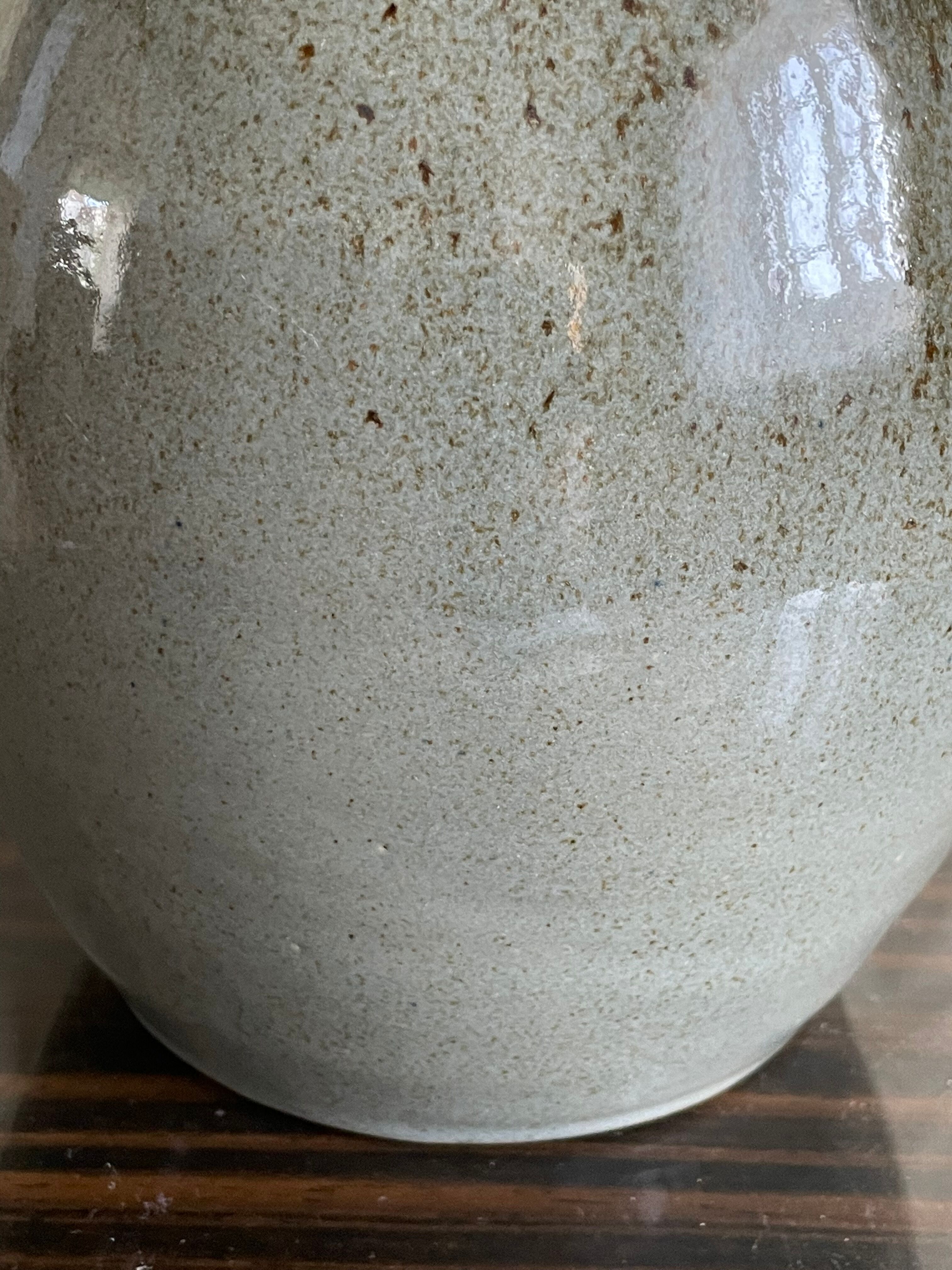 Green vintage ceramic vase