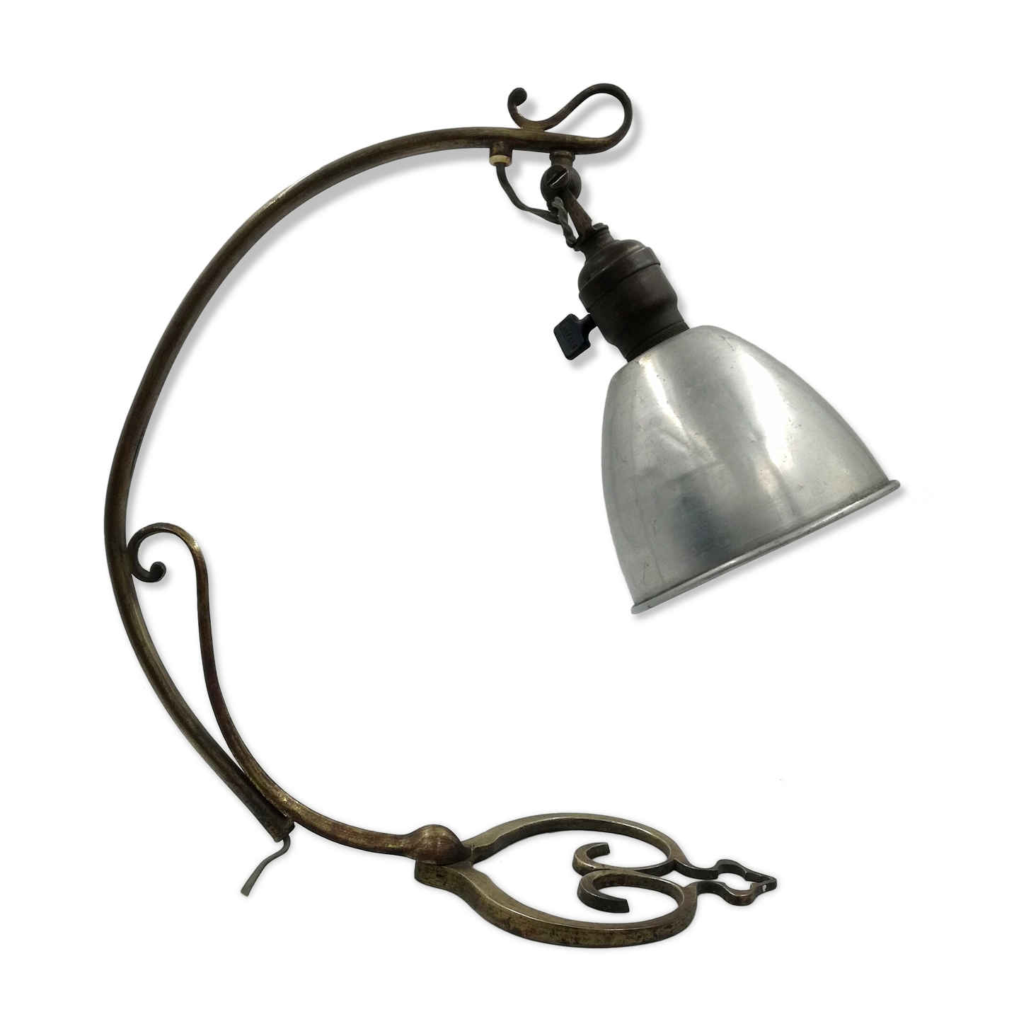 Art deco lamp in brass and bronze 20/30s