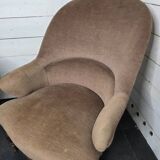 Fauteuil crapaud en acajou style Louis Philippe