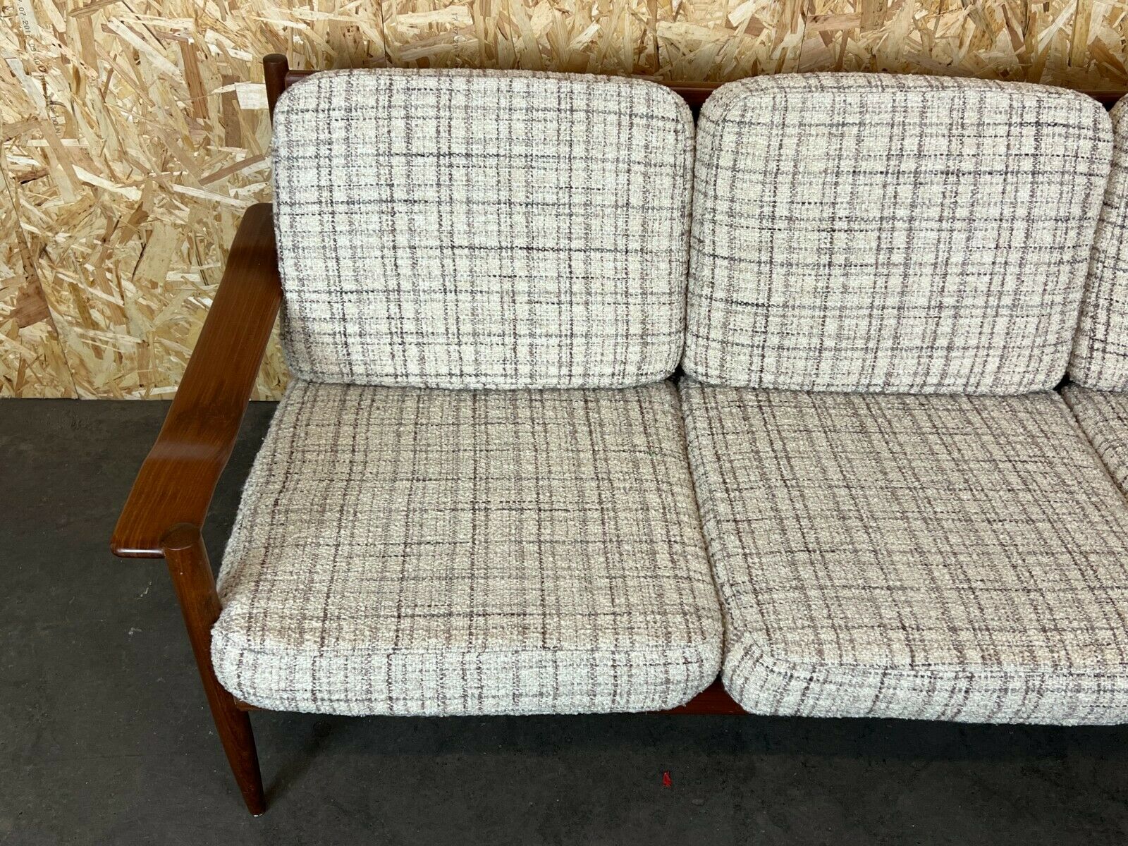 60s 70s teak sofa 3 seater couch seating set Danish Modern Design Denmark
