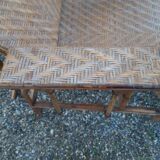 Long Bamboo and rattan chair 1900