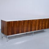 ROSEWOOD MARBLE SIDEBOARD FLORENCE KNOLL 1960s KNOLL INTERNATIONAL É