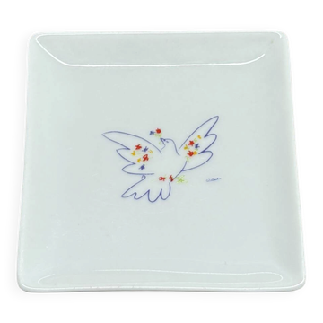 Petit vide poche Colombe aux rameaux de fleurs - Pablo Pi