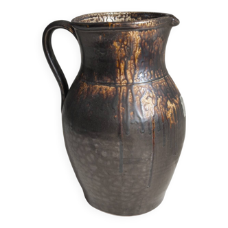 Saint Amand flamed stoneware pitcher